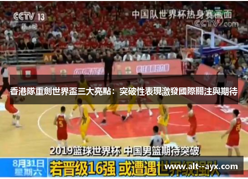 香港隊重劍世界盃三大亮點：突破性表現激發國際關注與期待